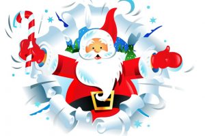 screenshot: Papai Noel chega de balão no Shopping Eldorado