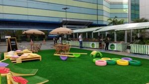 screenshot: Oficina de tartaruga com garrafas pet no Shopping VillaLobos