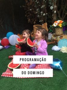 screenshot: Programação do domingo 6/11