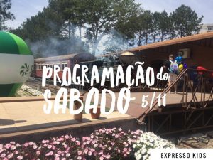 screenshot: Programação do sábado 5/11