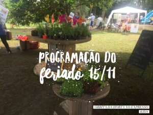 screenshot: Programação do Feriado – 15/11