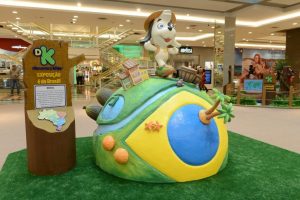 screenshot: Exposição “Discovery Kids – É do Brasil” nas férias do Shopping Vila Olímpia