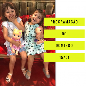 screenshot: Programação do Domingo (15/01)