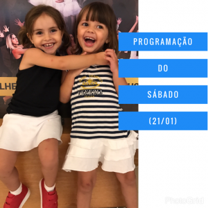 screenshot: Programação do sábado (21/01)