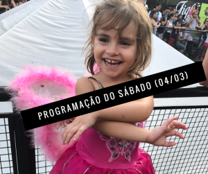 screenshot: Programação do Sábado (04/03)