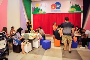 screenshot: Shopping Granja Vianna promove oficina de bolhas de sabão e de brincadeiras populares