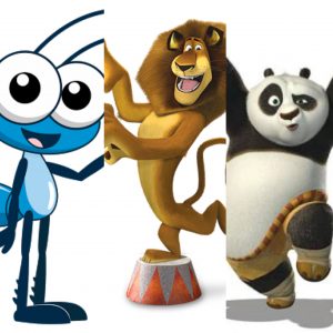 screenshot: Bob Zoom, Alex de Madagascar e Panda  no Cine Drive-in Kids do SuperShopping Osasco
