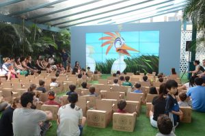 screenshot: Drive-in Kids: cinema gratuito para crianças no Jk Iguatemi com desenhos e personagens da Nickelodeon