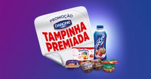 screenshot: Danone lança mega promoção “Tampinha Premiada”