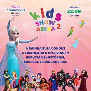 screenshot: Kids Show Arena 2 reúne shows de personagens, oficinas, camarim fashion, food park, sorteios e muito mais