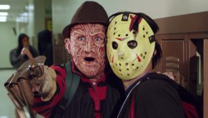 screenshot: Gratuito! Festa de Halloween Geek na Toyshow com Palhaço Pennywise de IT, Freddy, Jason e muito mais!