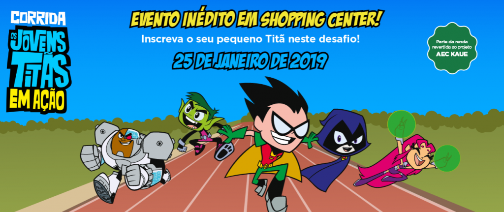 Esporte! Shopping Metrô Itaquera realiza a Corrida Infantil Os Jovens Titãs em Ação