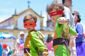 screenshot: Programação de Carnaval com bebês e crianças: 22, 23 e 24 de fevereiro