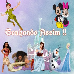 screenshot: Espetáculo “Sonhando Assim”, com Moana, Maui, Mickey, Minnie, Elsa e Olaf, aborda o incentivo à leitura, pais ausentes, as dificuldades da pré-adolescência e o resgate do amor e da infância