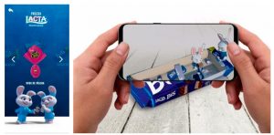 screenshot: Novidade! Com realidade aumentada, Lacta lança App que dá vida aos coelhos da Páscoa 2019