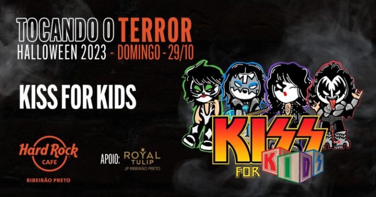 Hard Rock Café em Ribeirão Preto recebe Kiss for Kids no Halloween