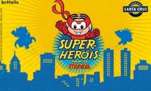 screenshot: Super-Heróis Turma da Mônica agitando as férias no Shopping Metrô Santa Cruz com oficinas gratuitas e ações inclusivas!