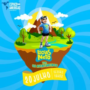 screenshot: Imperdível! Após sucesso entre a garotada, Luccas Neto volta ao Espaço das Américas com data extra do espetáculo “Os Aventureiros” em Julho