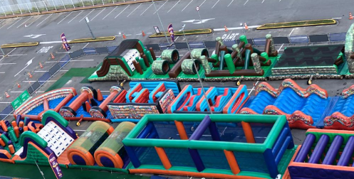 São Bernardo Plaza recebe circuito de brinquedos infláveis gigante com muita aventura para a criançada