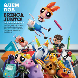 screenshot: Que legal! Cartoon Network faz campanha de doação de brinquedos nas linhas 4-Amarela e 5-Lilás do metrô de São Paulo