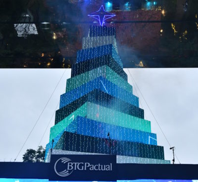 screenshot: Faria Lima ganha árvore de Natal e Casa do Papai Noel
