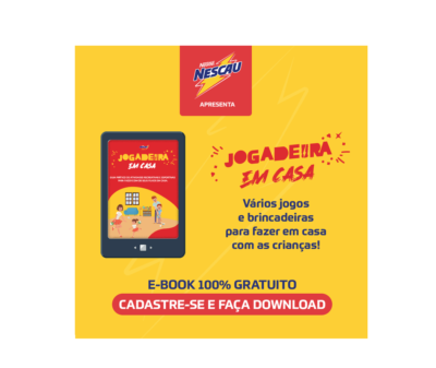 screenshot: NESCAU® transforma projeto Jogadeira em e-books gratuitos com jogos e brincadeiras em casa