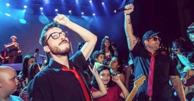 screenshot: Unibes Cultural promove show online com ‘Rockin’ Kidz, uma mescla de cantigas infantis e clássicos do rock