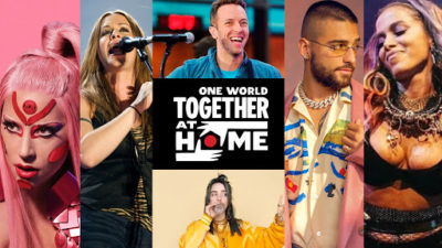 screenshot: Neste sábado acontece o Festival One World: Together At Home que reúne nomes como Lady Gaga, J-Lo,Rolling Stones, Taylor Swift e Paul McCartney