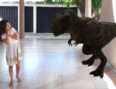 screenshot: Tem fã de dinossauro aí? Google traz 10 espécies em realidade aumentada que interagem com o ambiente