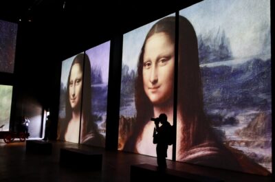 screenshot: Leonardo da Vinci e Mona Lisa estão de volta em versão digital e gratuita