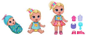 Um Sonho De Menina Baby Alive Baby Grows Up Cresce 10cm Brincando