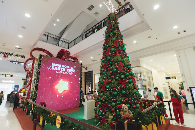 Natal do Shopping Metrô Santa Cruz tem Papai Noel virtual e muita magia