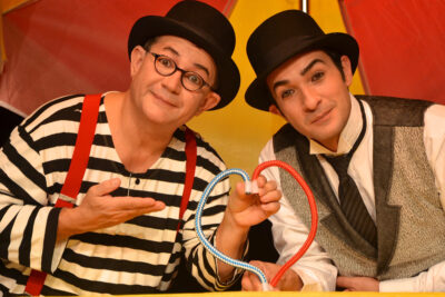 screenshot: Dois clowns invadem o Teatro Folha com o espetáculo infantil “Circo de Coisas”