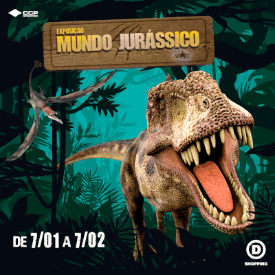 screenshot: Dinossauros invadem o Shopping D nas férias de janeiro