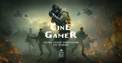 screenshot: Imperdível! Jogue videogame na tela de cinema do Petra Belas Artes
