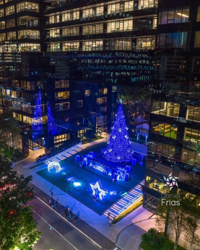 screenshot: GRATUITO! Natal BTG na Avenida Faria Lima com árvore de Natal, Papai Noel, show de luzes e espaços recreativos