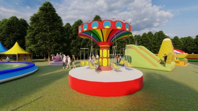 screenshot: Férias em SP: Horto Florestal, na zona norte, ganha parque de diversões do Jump Mania e funciona todos os dias em julho
