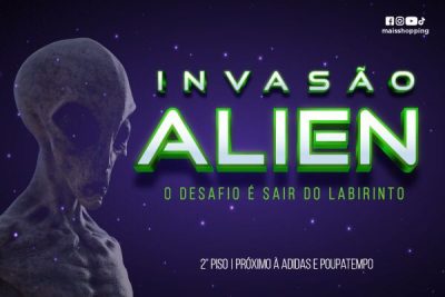 screenshot: Mais Shopping recebe Labirinto Alien