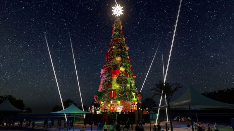 Árvore de Natal de São Paulo, no Parque Villa-Lobos, traz inédita Casa do  Papai Noel