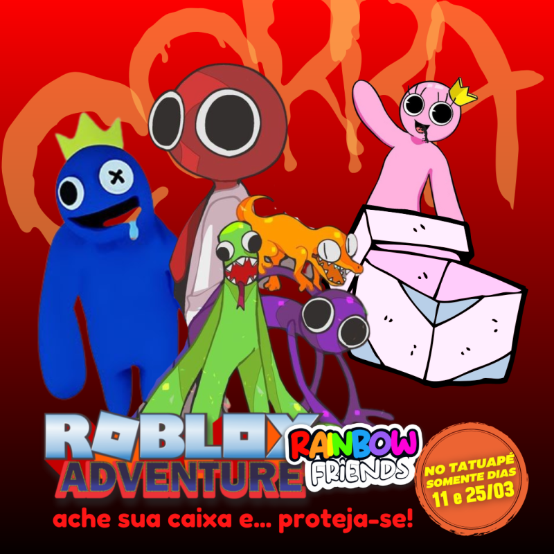 ROBLOX RAINBOW FRIENDS - ingressos - ROBLOX RAINBOW FRIENDS