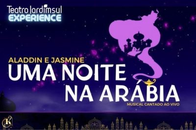 screenshot: Teatro Jardim Sul apresenta o espetáculo Uma Noite na Arábia com desconto