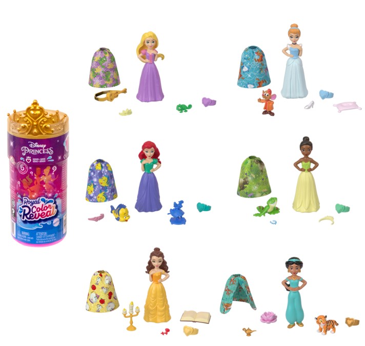 Mattel lança linha Color Reveal inspirada em Frozen e Princesas Disney