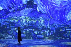 screenshot: Exposição Van Gogh Live 8K no Lar Center com promoção do Aniversário de São Paulo