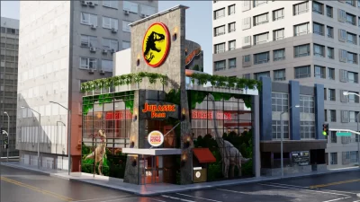 screenshot: Burger King temático do Jurassic Park inaugura na Avenida Paulista