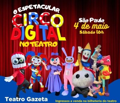 screenshot: O Espetacular Circo Digital: Uma Aventura Circense e Tecnológica no Teatro Gazeta