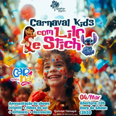 screenshot: Com desconto! Carnaval com Bloquinhos Infantis no Quintal do Espeto!