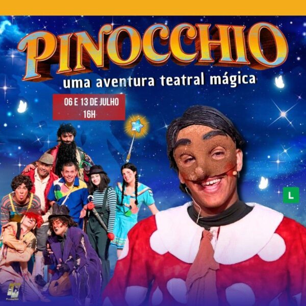 screenshot: COM DESCONTO! Espetáculo “Pinocchio – Uma Aventura Teatral Mágica” no Teatro Fernando Torres