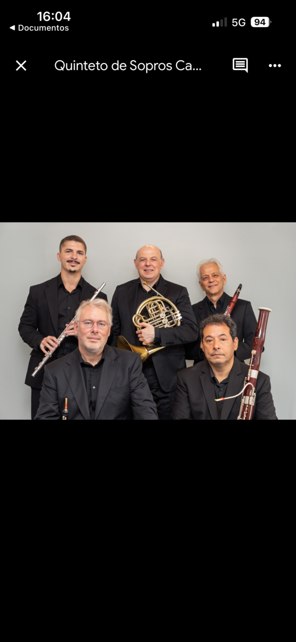 screenshot: Projeto Concertos Campestres dá continuidade à programação mensal gratuita em Diadema com apresentação do Quinteto de Sopros Camargo Guarnieri