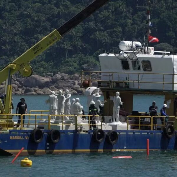 screenshot: NOVIDADE: Museu subaquático no Guarujá terá esculturas no fundo do mar e visitação por mergulho