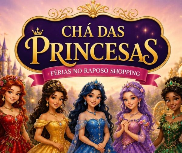 screenshot: COM DESCONTO! Chá das Princesas leva espetáculo, coroação e encontro com personagens ao Teatro Raposo
